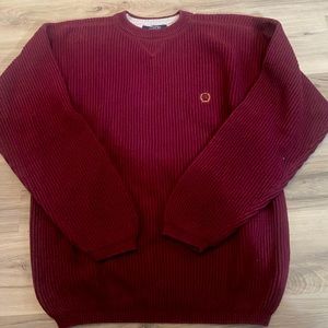 Tommy Hilfiger men’s vintage maroon sweater medium